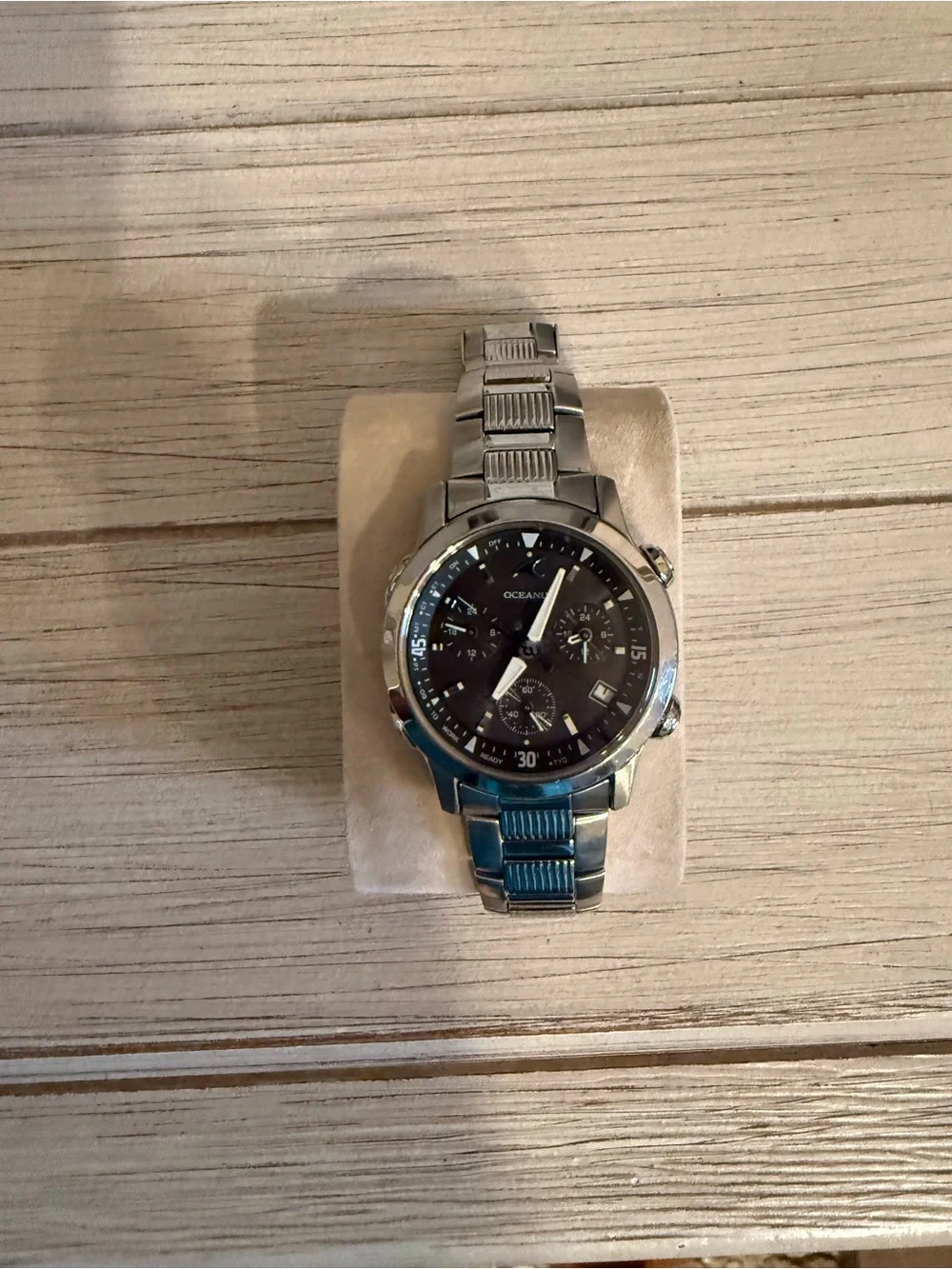 Oceanaut/Oceanus Unisex Silver-Tone Chronograph Watch